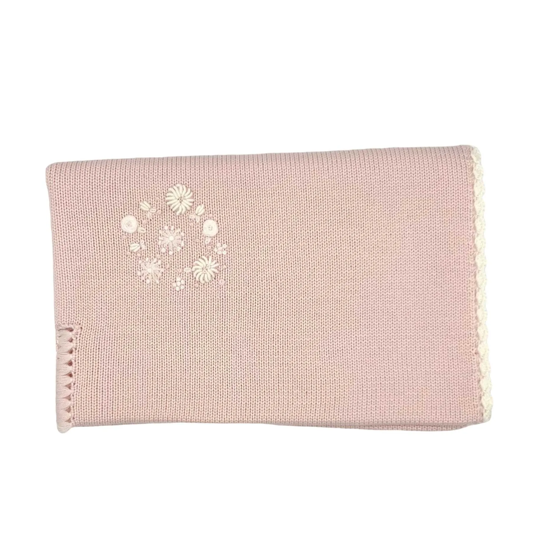Baby girls knitted layette gift 'Fiori Rosa'