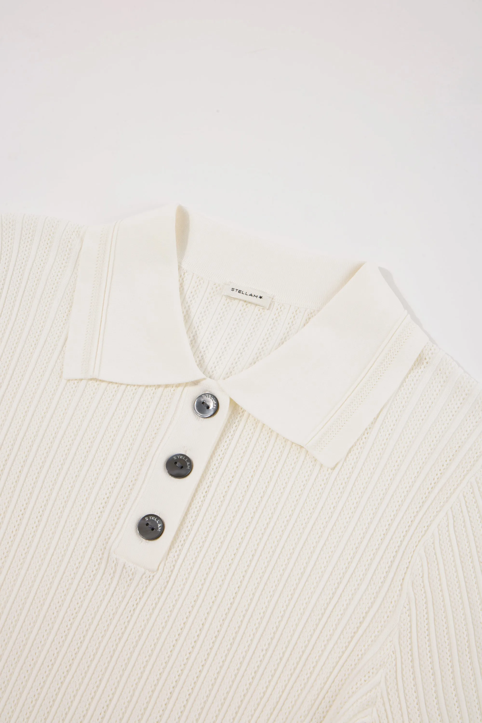 BEN jersey polo top (White)