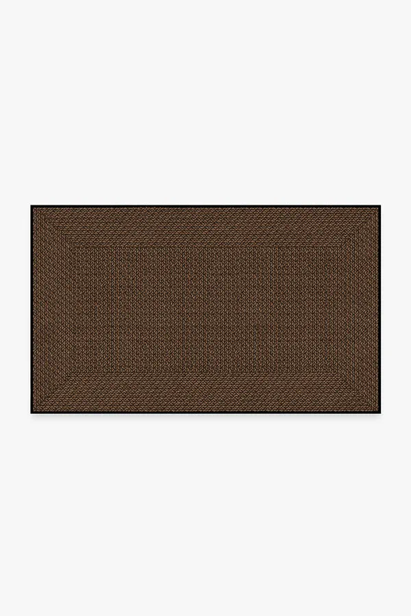 Border Braid Antique Oak Re-Jute Rug