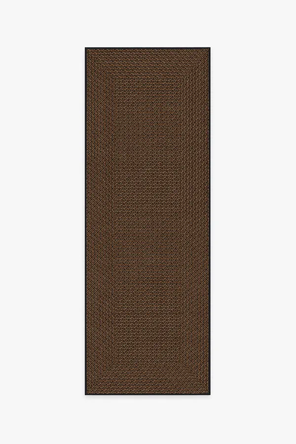 Border Braid Antique Oak Re-Jute Rug