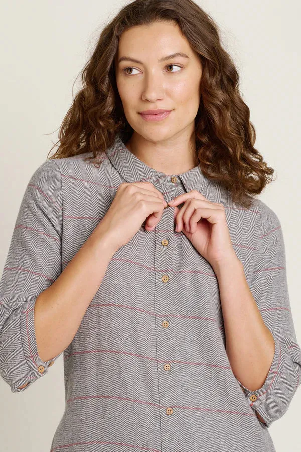 Brakeburn 16 Grey Westbourne Shirt Dress