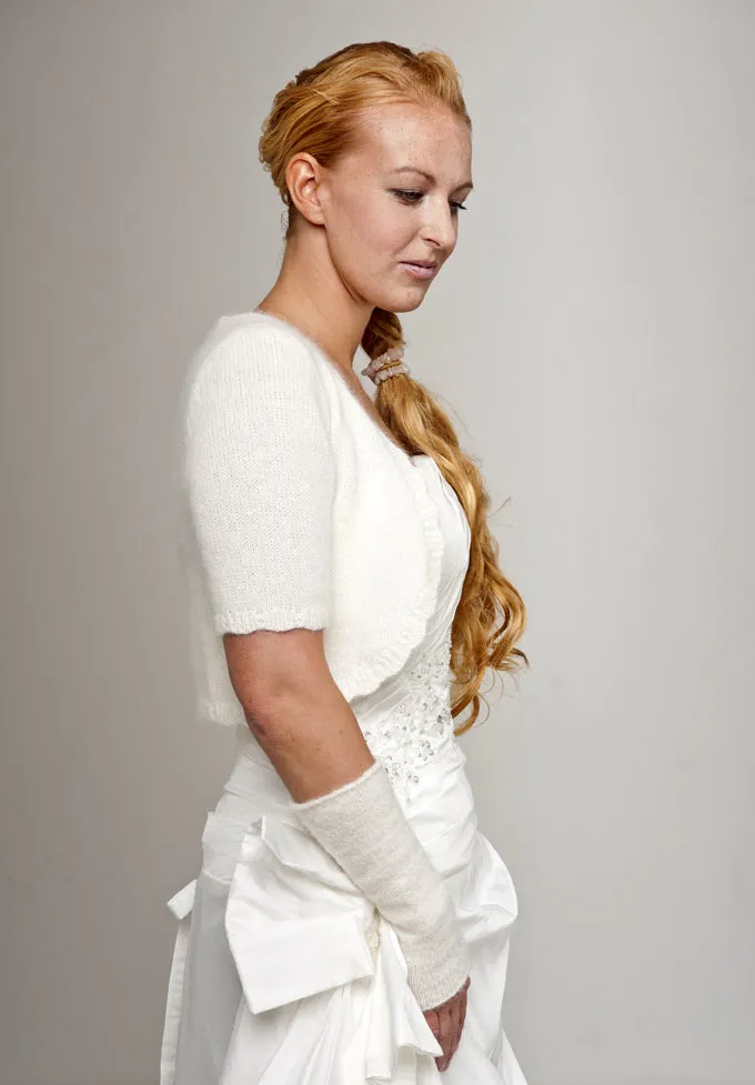 Brautjacke: Strickanleitung Bolero FIONA für Boho Hochzeiten
