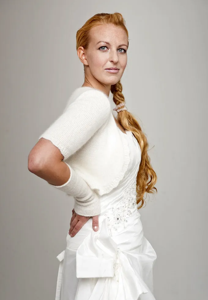 Brautjacke: Strickanleitung Bolero FIONA für Boho Hochzeiten