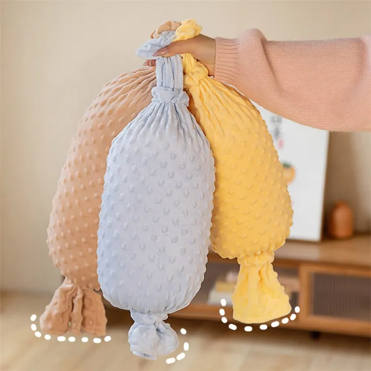 Candy Fluffy Lumbar Pillow & Blanket | Blue
