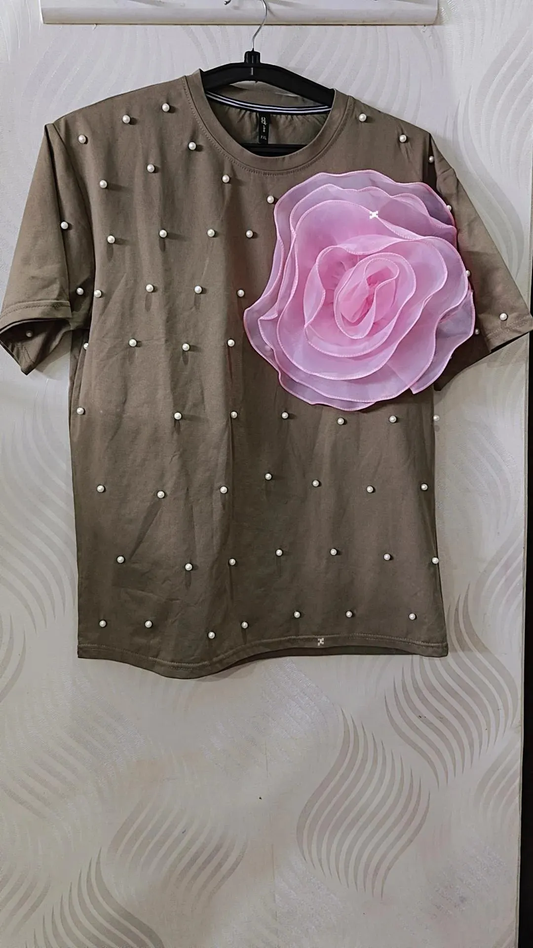 Cotton pearl flower top