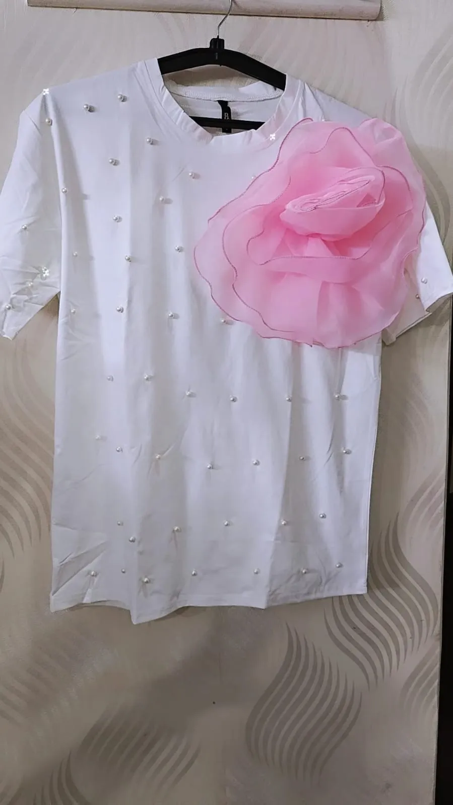 Cotton pearl flower top