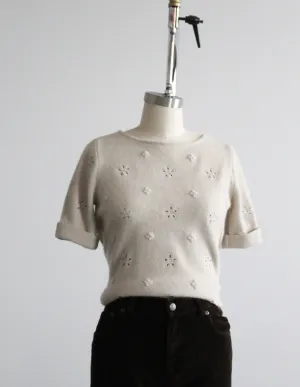 daisy chain wool tee