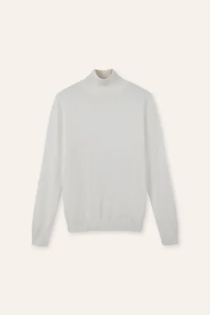 DIAMOND silk-blended sweater (White)