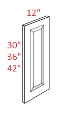 EB10-WDE1230 Elegant White Wall Decorative End Panel