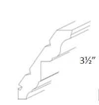 EB22-RCRM Elegant Dove Traditional Crown Molding