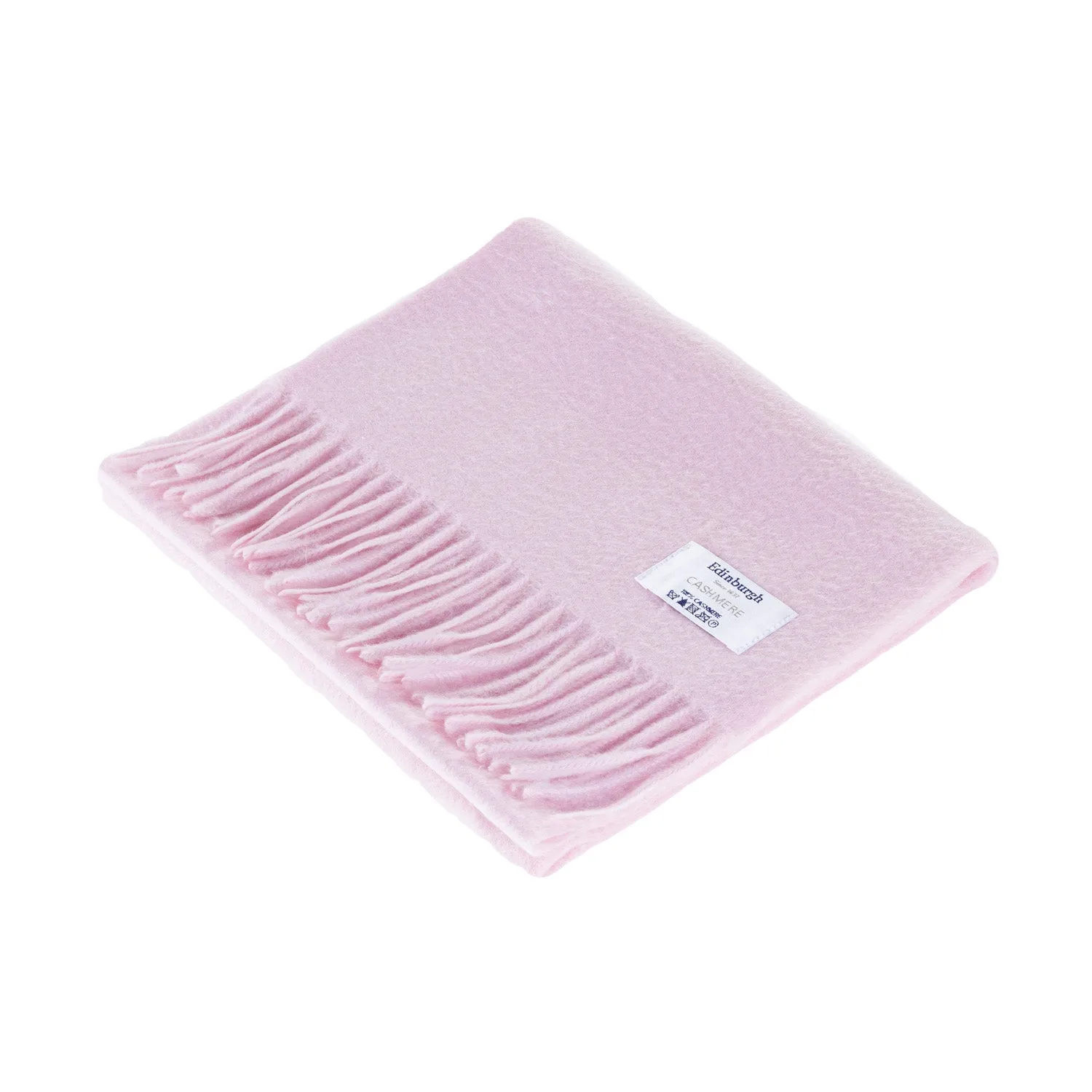 Edinburgh Cashmere Scarf  Light Pink