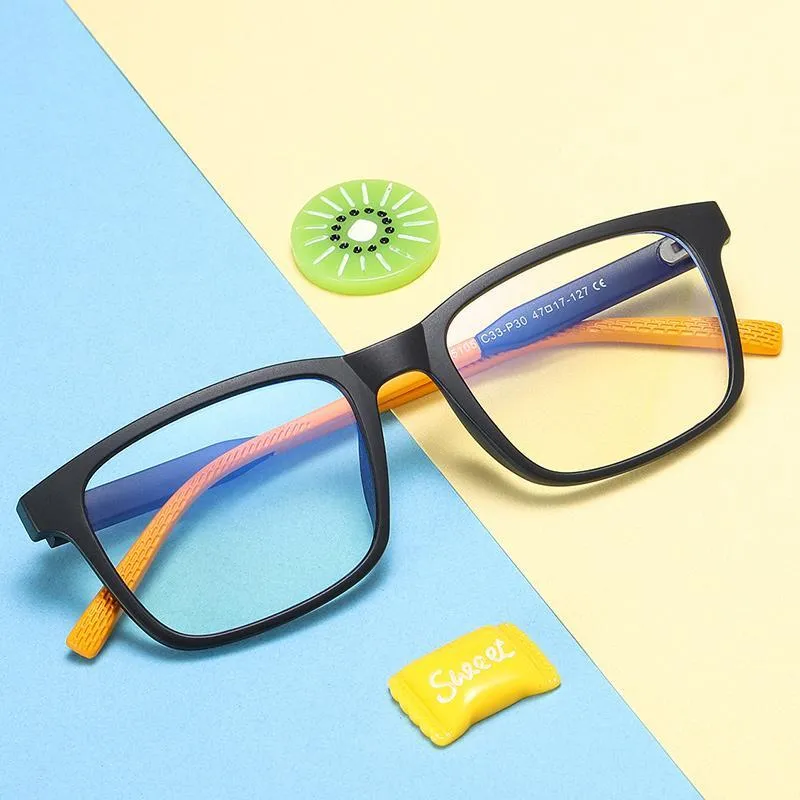 Elves - (Age 7-12)Children Blue Light Blocking Computer Reading Gaming Glasses-Matte Transparent Green