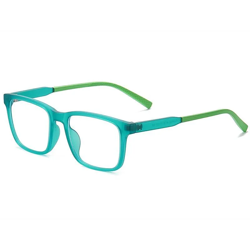Elves - (Age 7-12)Children Blue Light Blocking Computer Reading Gaming Glasses-Matte Transparent Green