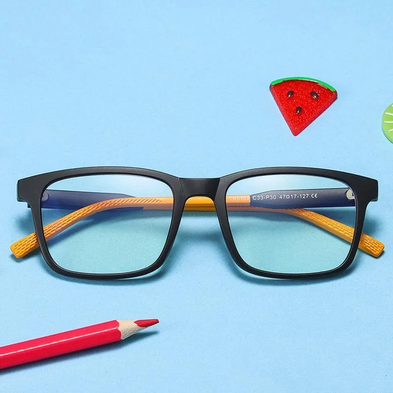 Elves - (Age 7-12)Children Blue Light Blocking Computer Reading Gaming Glasses-Matte Transparent Green