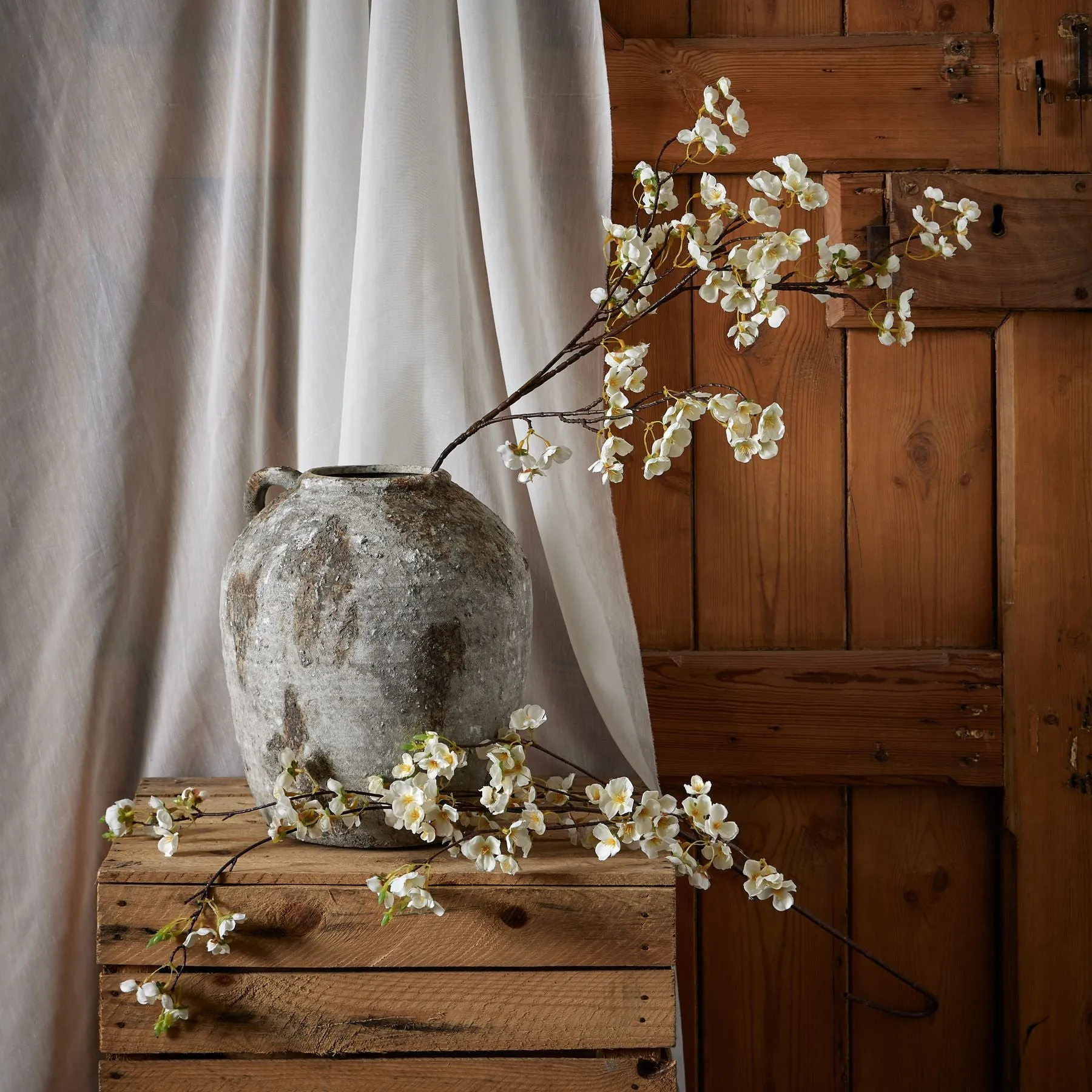 Faux White Japanese Blossom