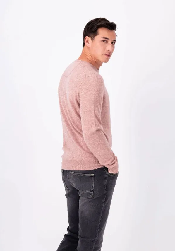 Fynch Hatton - Knit Sweater, Merino Cashmere, Pale Berry