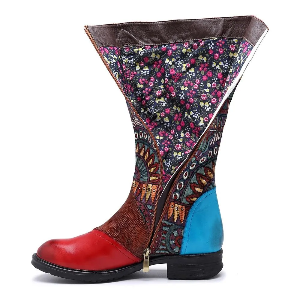 Genesis Boho Hippie Mid Calf Boots