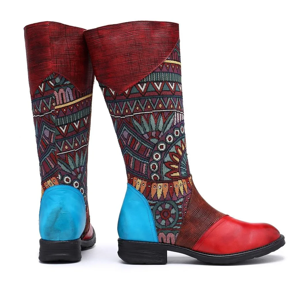 Genesis Boho Hippie Mid Calf Boots