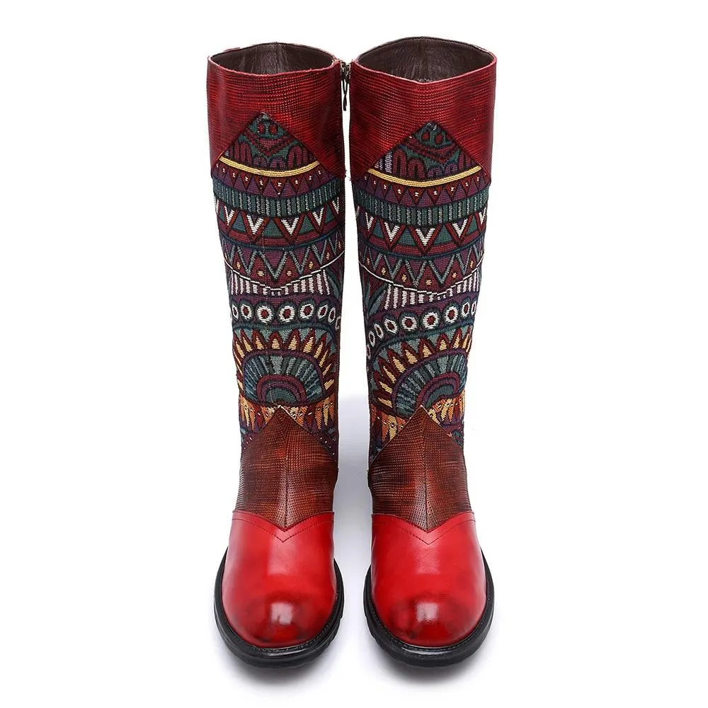 Genesis Boho Hippie Mid Calf Boots