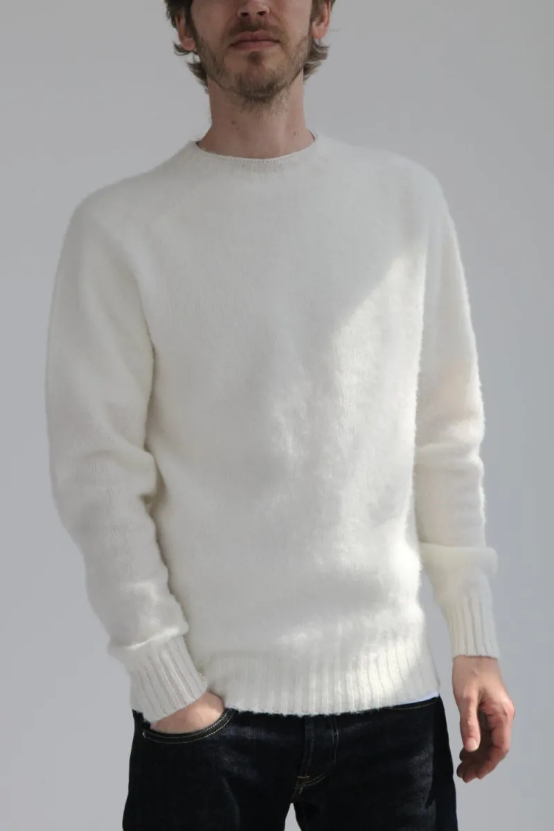 Half Dozen Shaggy Double-Brushed Crew (Winter White)