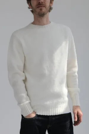 Half Dozen Shaggy Double-Brushed Crew (Winter White)