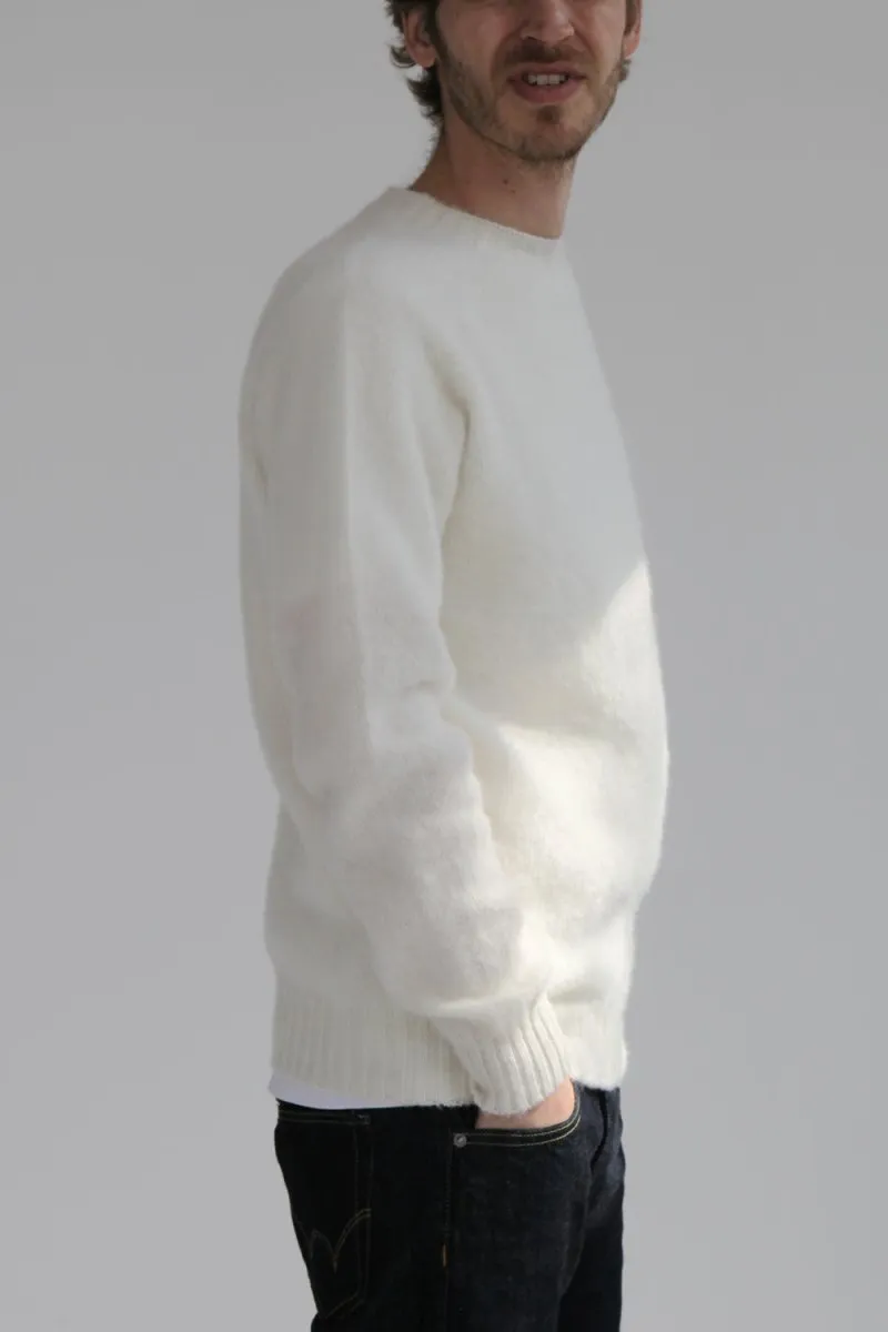Half Dozen Shaggy Double-Brushed Crew (Winter White)
