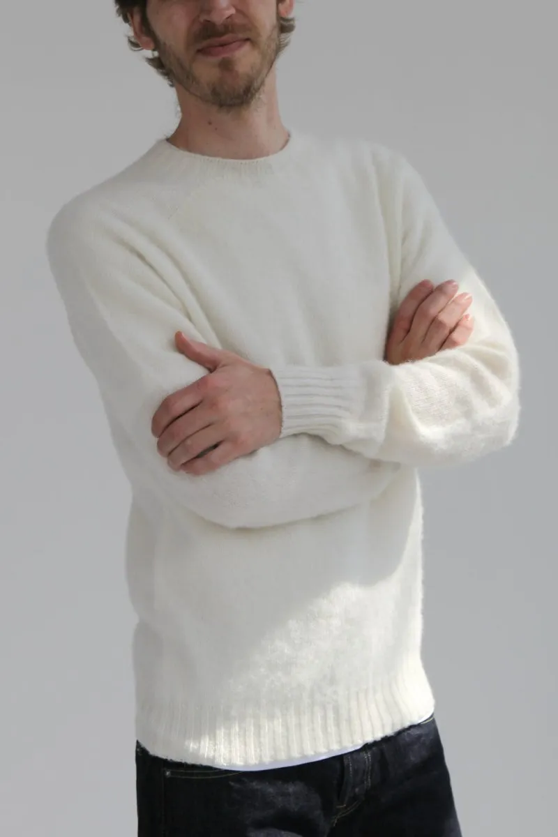 Half Dozen Shaggy Double-Brushed Crew (Winter White)