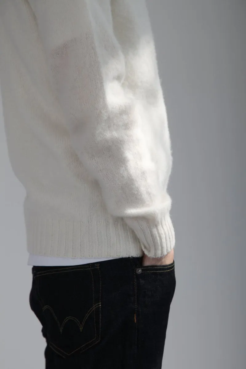 Half Dozen Shaggy Double-Brushed Crew (Winter White)