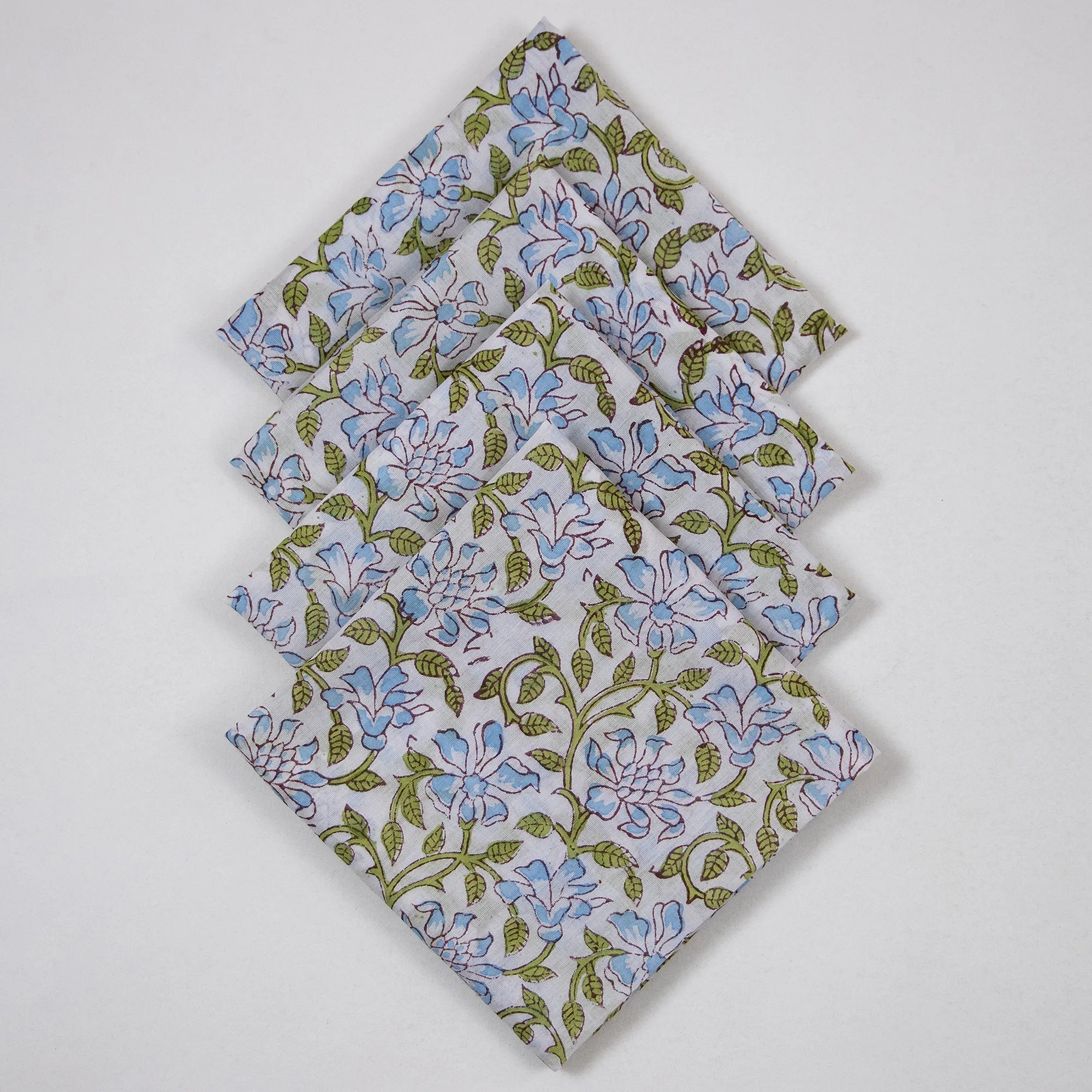 Hand Block Beautiful Cotton Eco Friendly Reusable Cloth Napkins