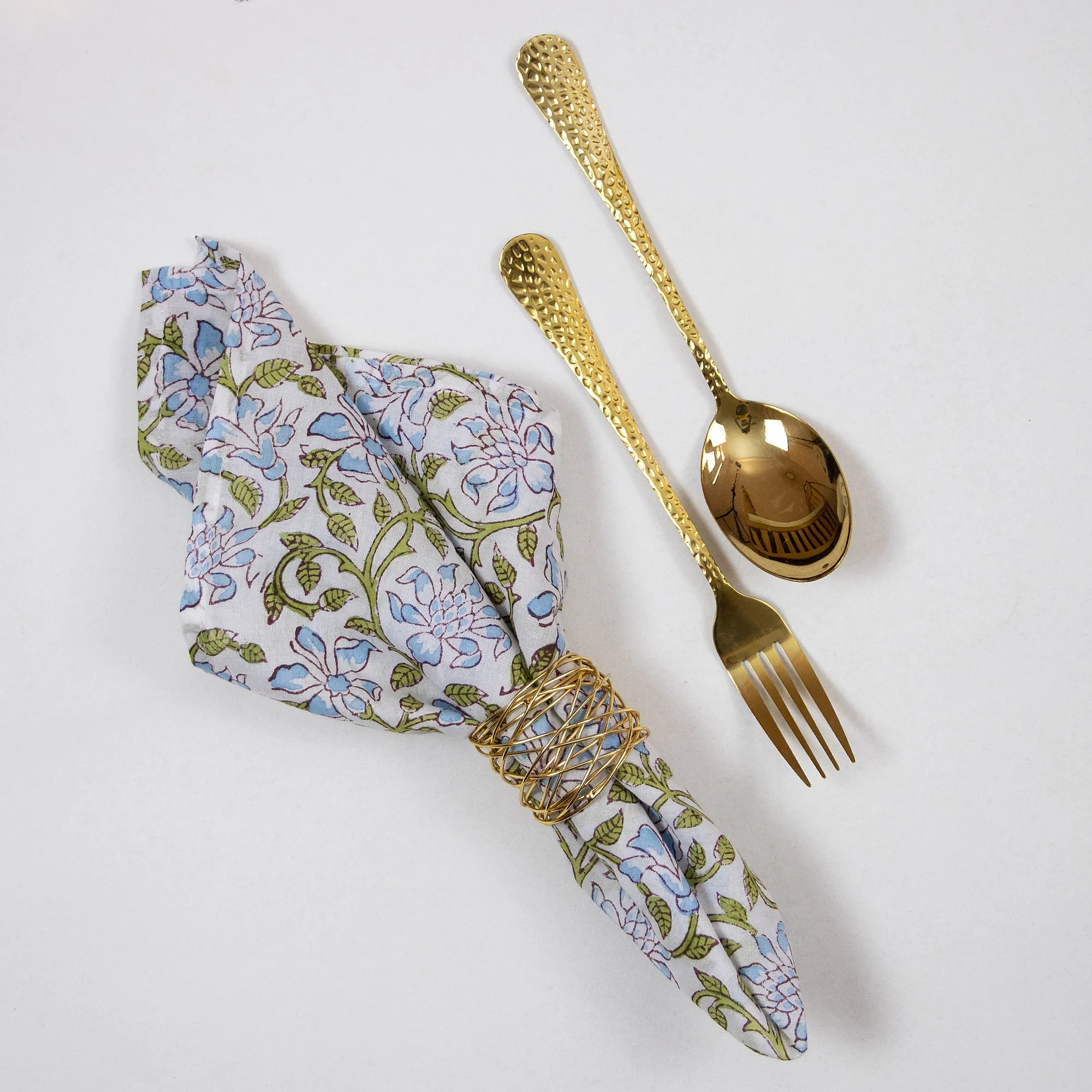 Hand Block Beautiful Cotton Eco Friendly Reusable Cloth Napkins