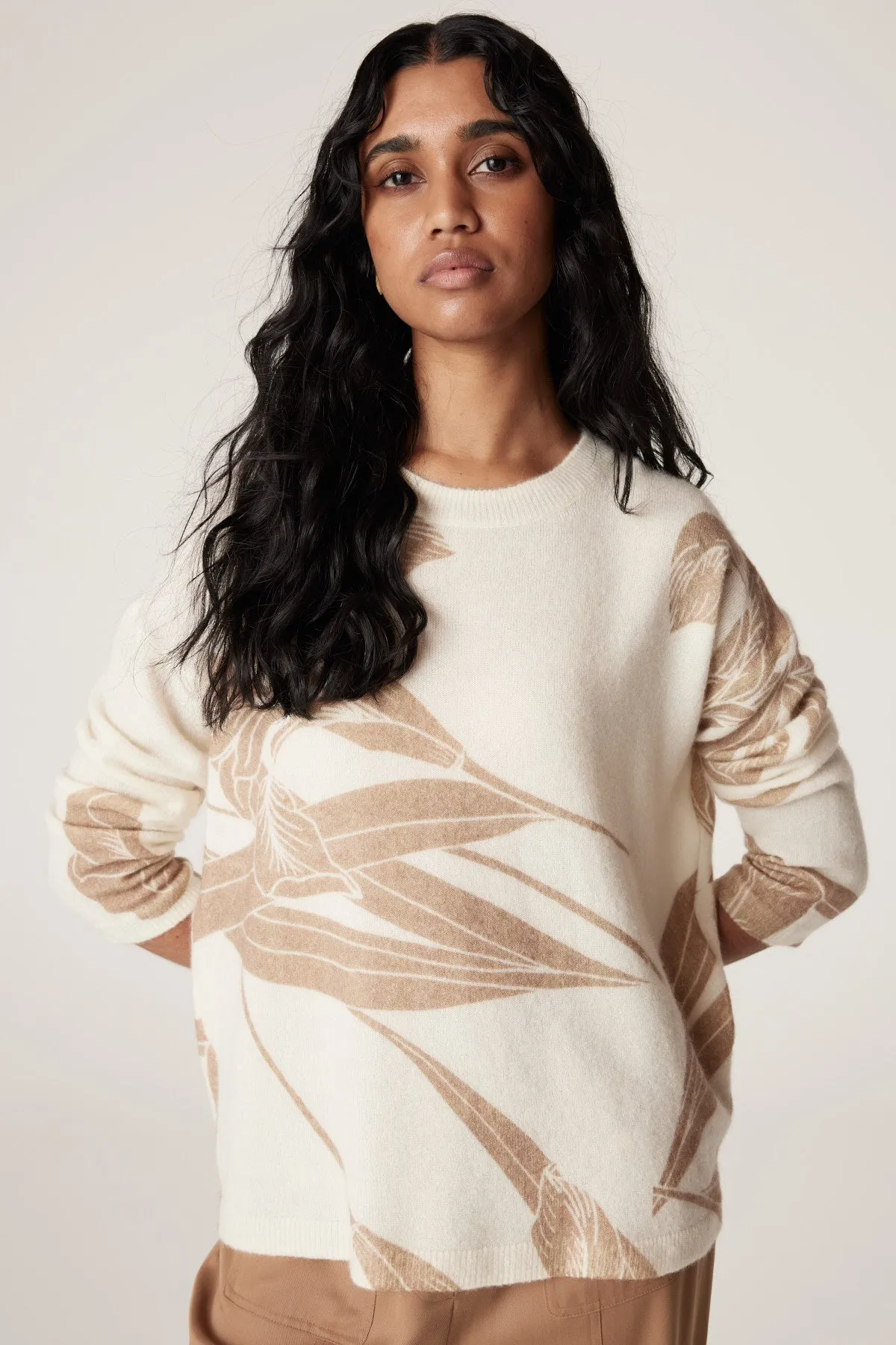 Iris Crew Jumper - Iris Print