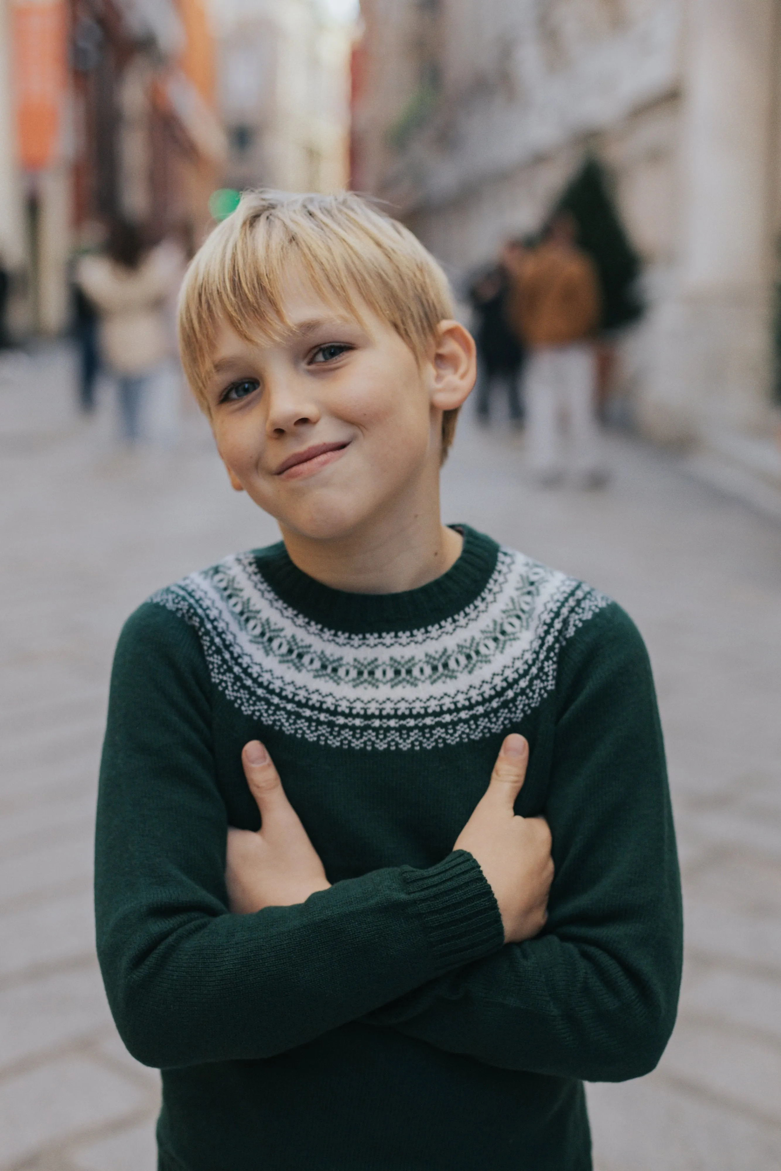 Jacquard Jumper - Green