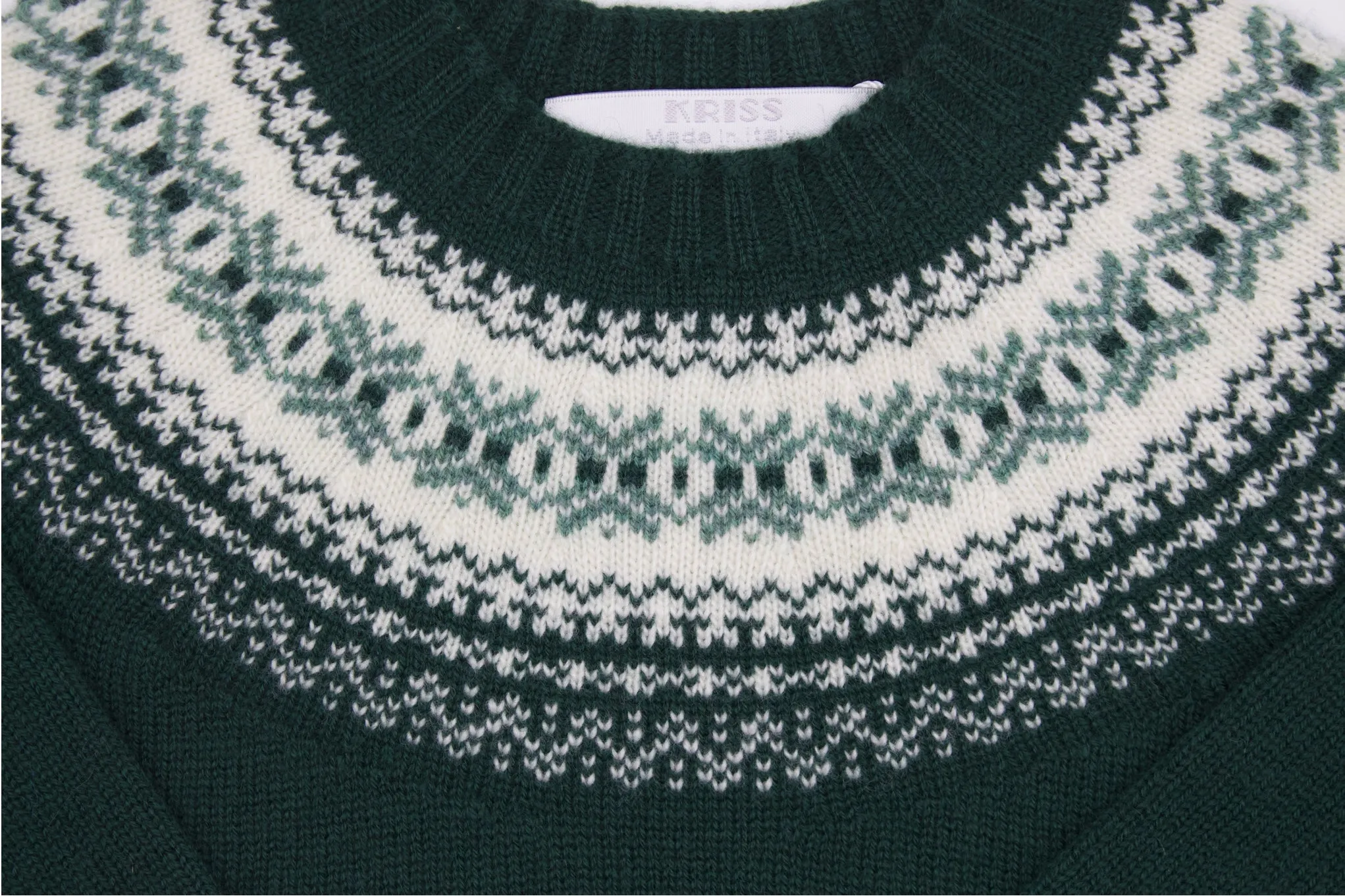 Jacquard Jumper - Green