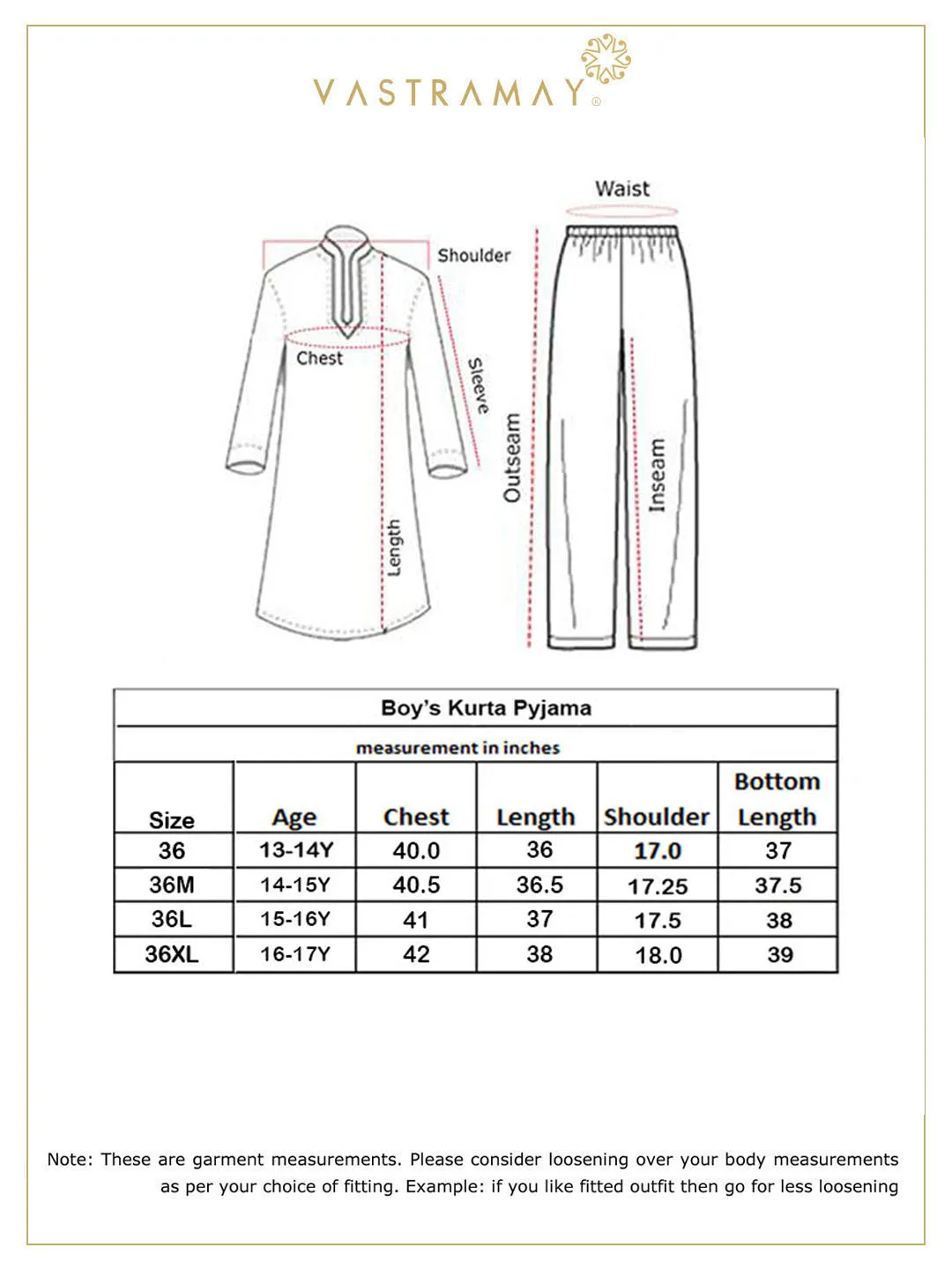 Jashvi Boys' Orange Chaikankari Kurta With White Pyjama Set