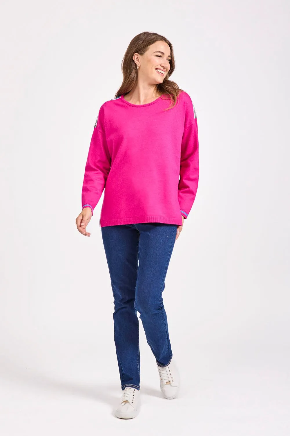 Jumper with Stripe Inserts MF-514