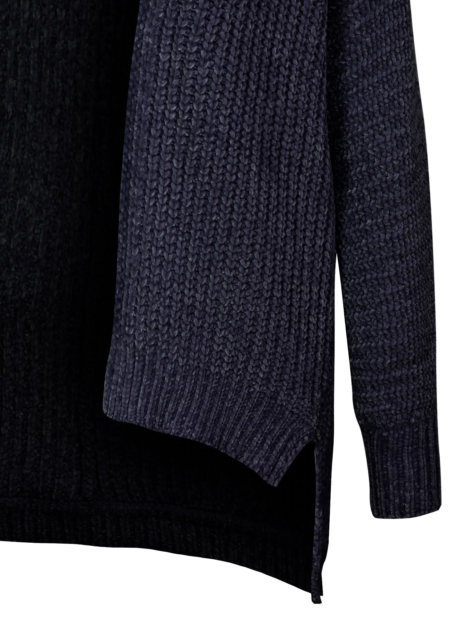 KOGMO Womens Casual Loose Fit Open Front High Low Knit Cardigan