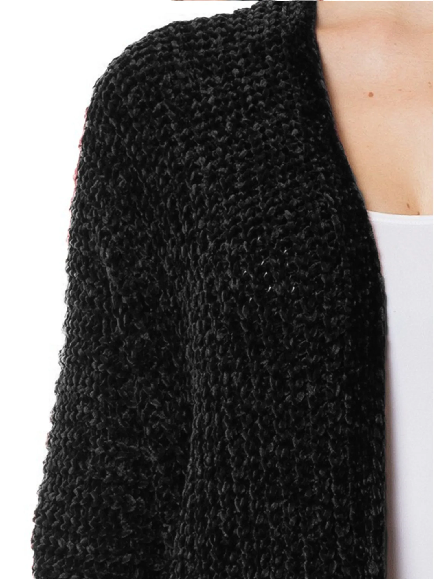 KOGMO Womens Casual Loose Fit Open Front High Low Knit Cardigan