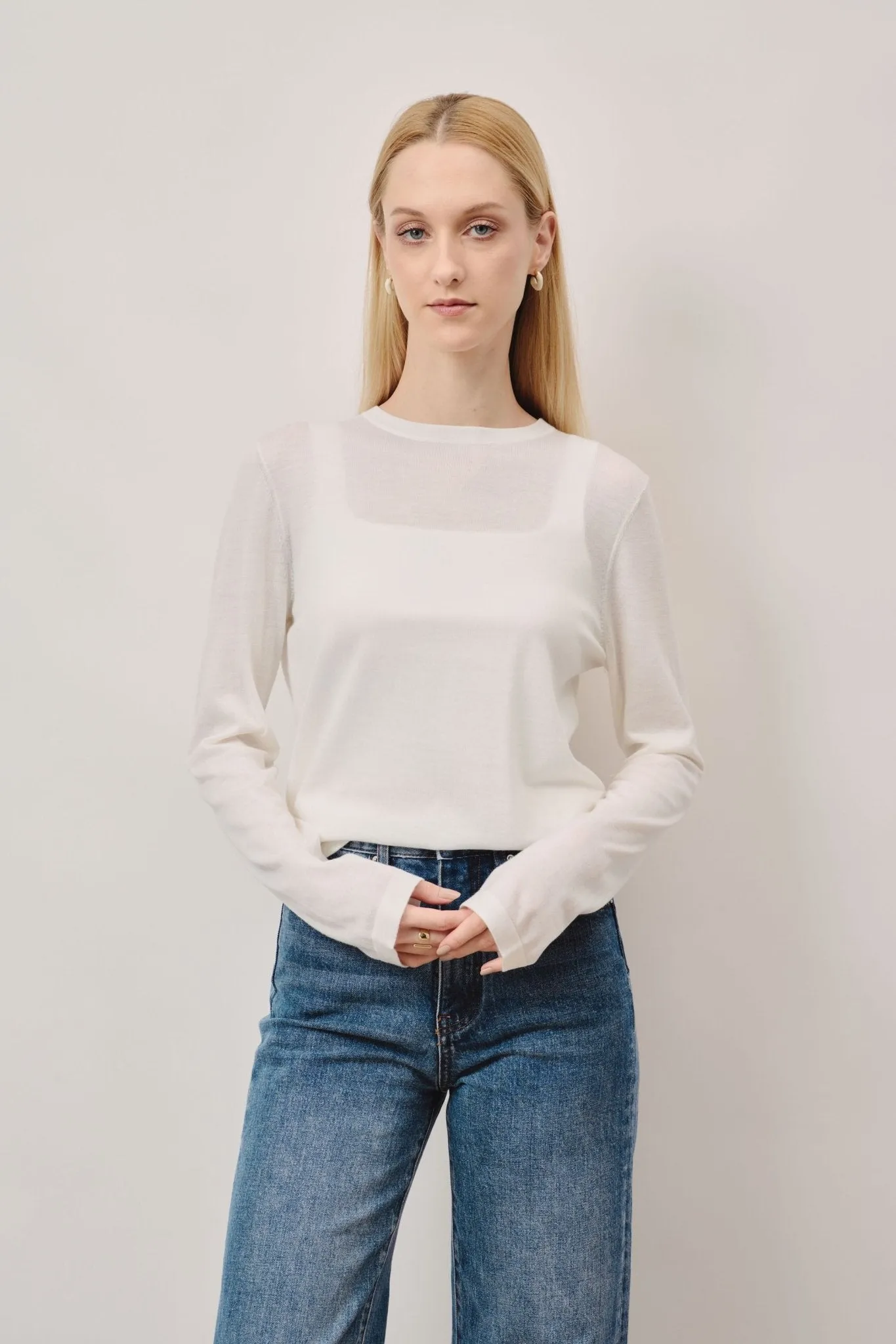 LISA wool top (White)