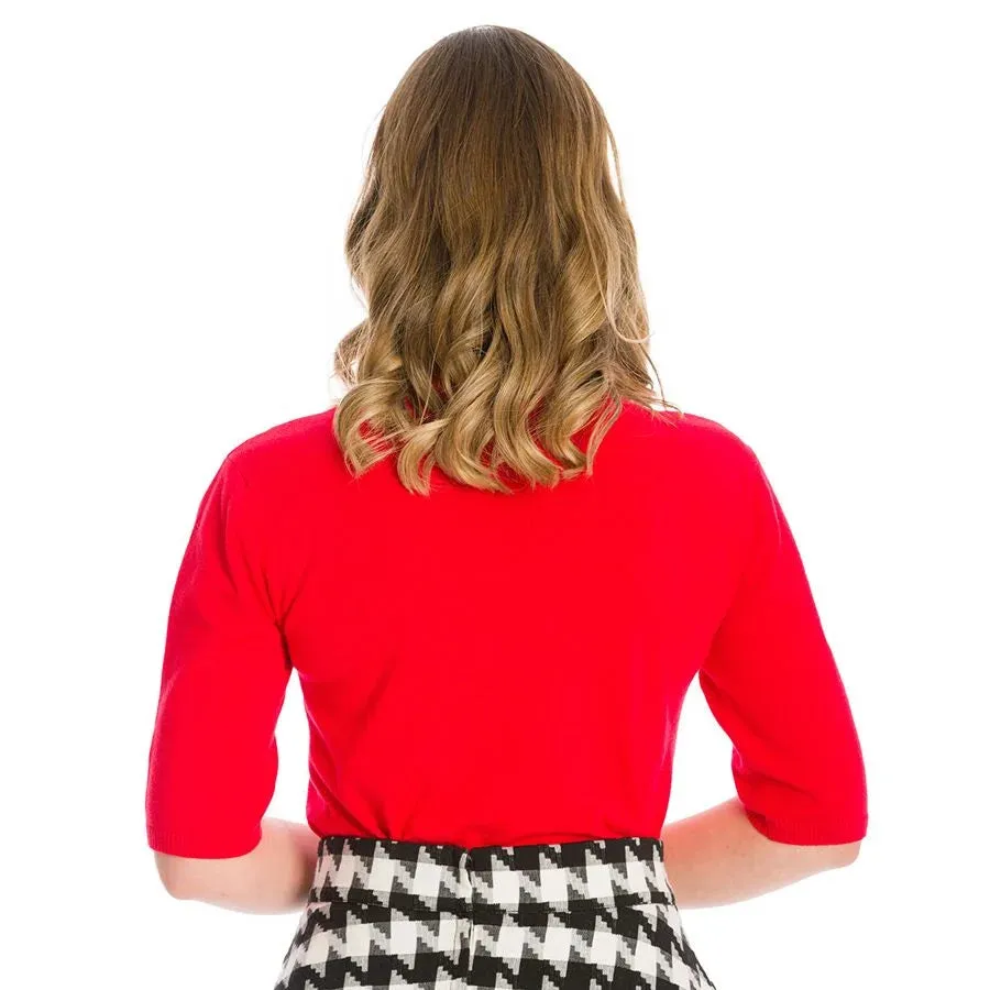 Marilyn Knit Red Jumper by Banned