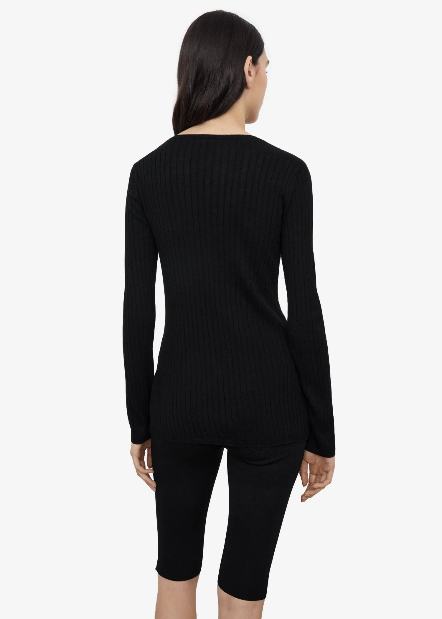 Mercerized Cardigan - Black