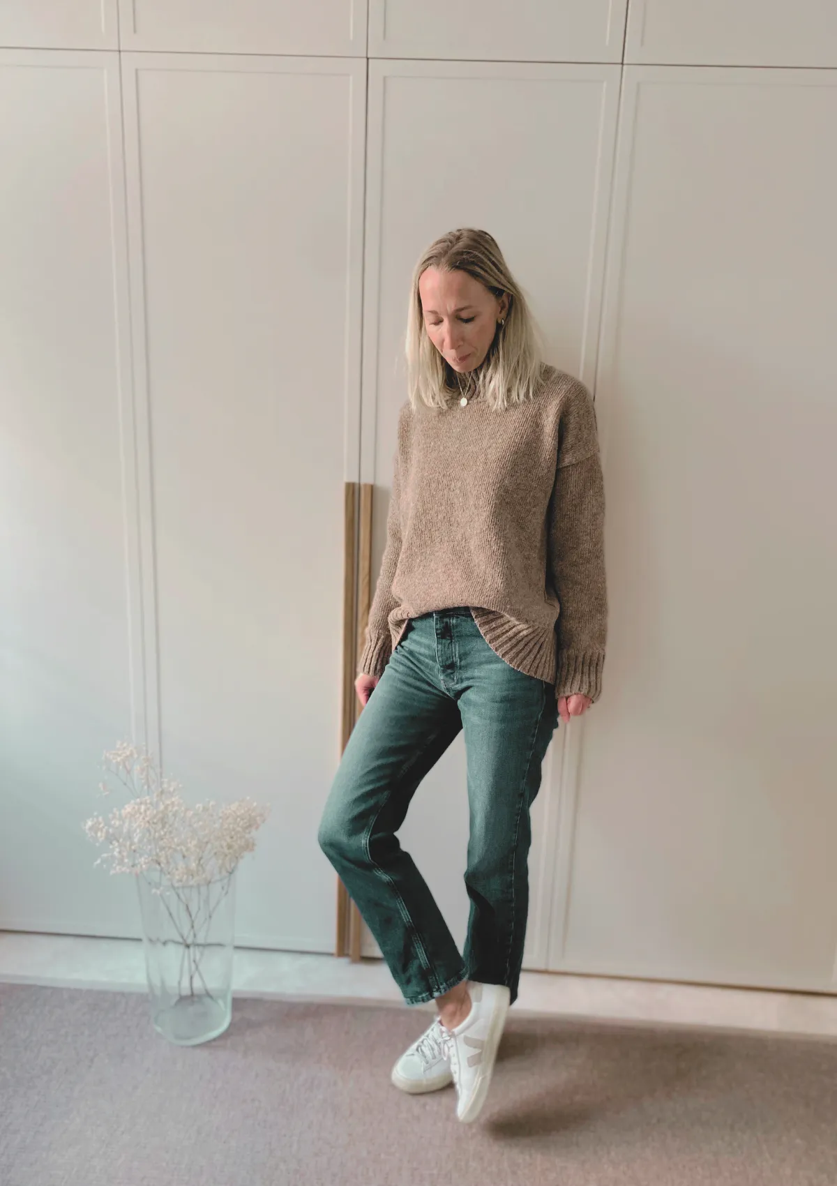 Minna Funnel Neck Sweater Beige