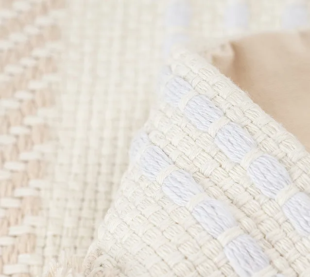Natural Cotton Linen Tassel Pillow