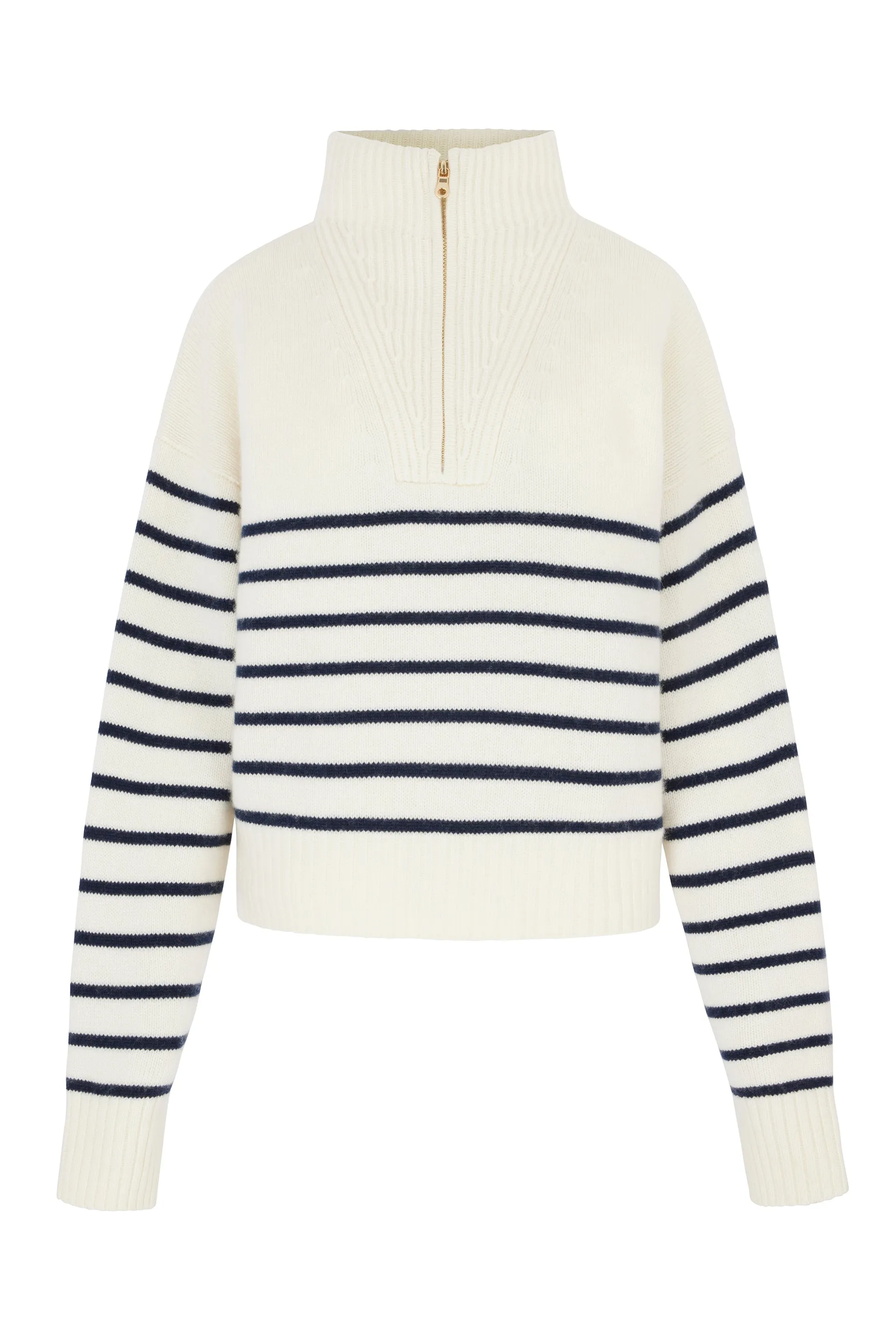 Nautical Stripe Lake Tahoe Half Zip Jumper