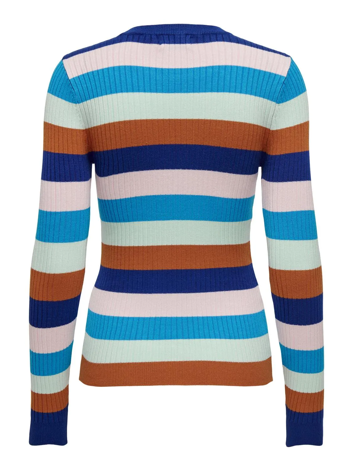 Only - Retro Blue Stripe Knit Top