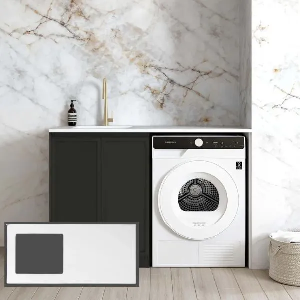 Otti Hampshire Black 1300mm Laundry Cabinet Set