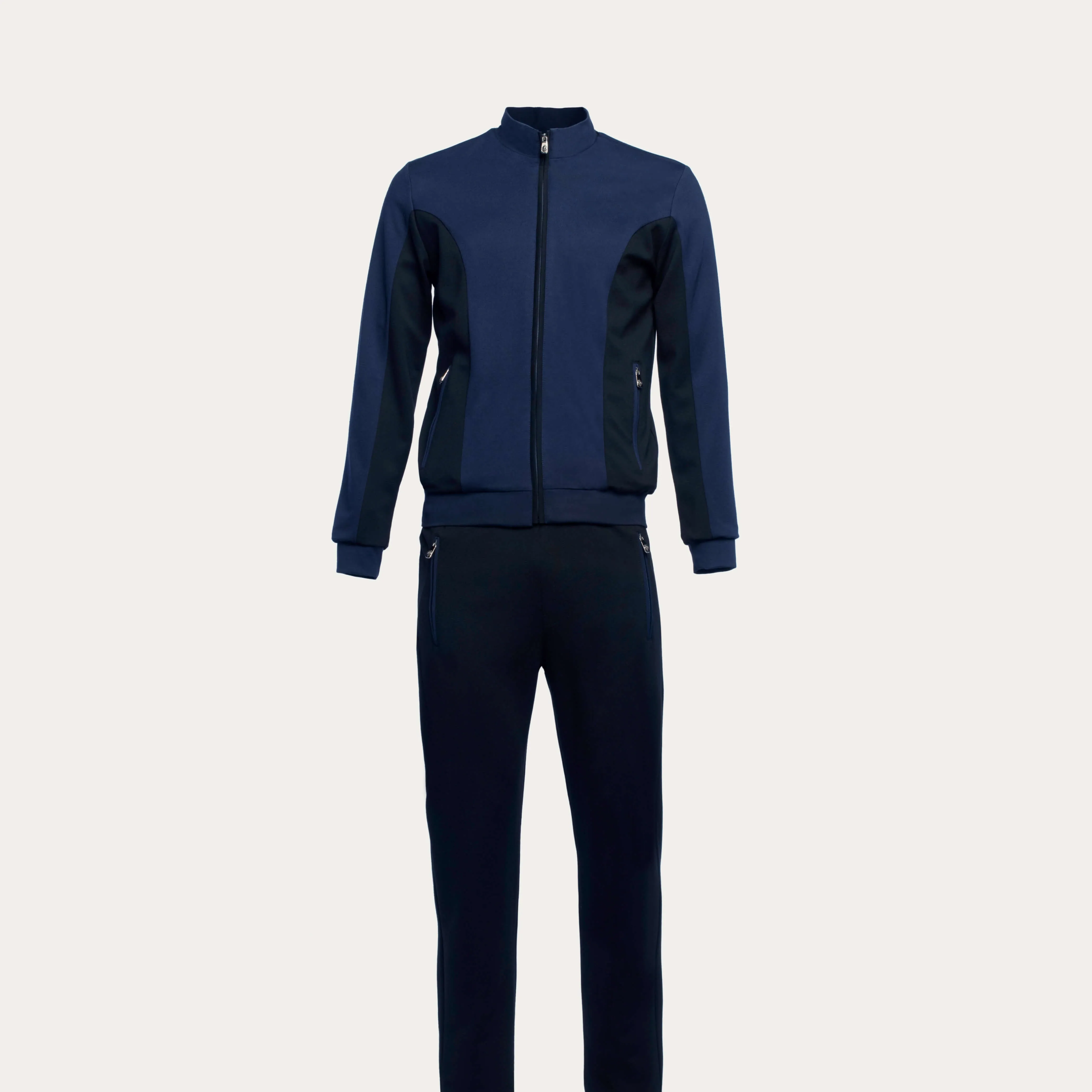 Python Leather & Fabric Two-Tone Activewear
