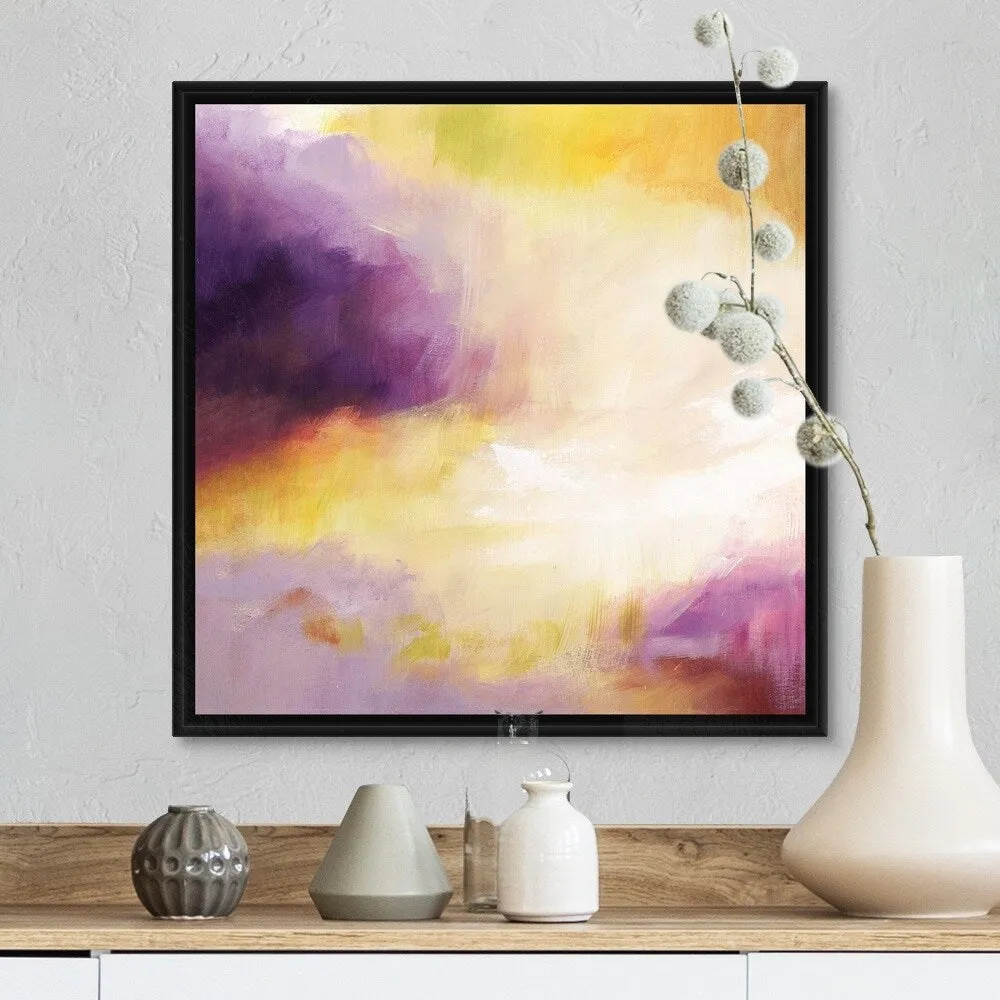 "Along The Way VIII" Black Float Frame Canvas Art