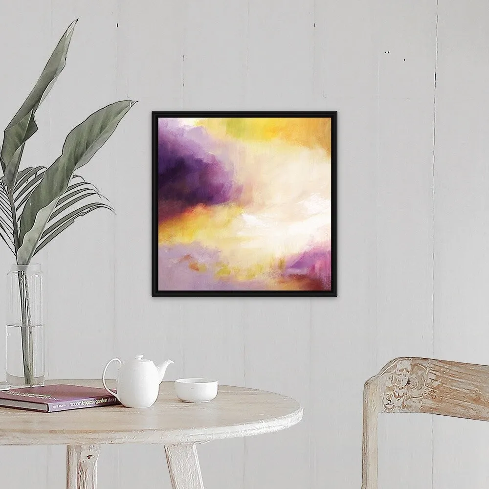 "Along The Way VIII" Black Float Frame Canvas Art