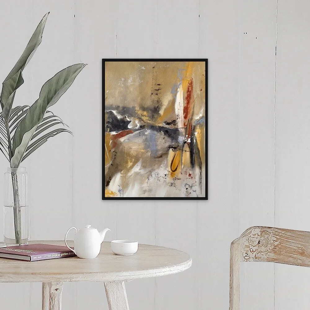 "Breakthrough II" Black Float Frame Canvas Art