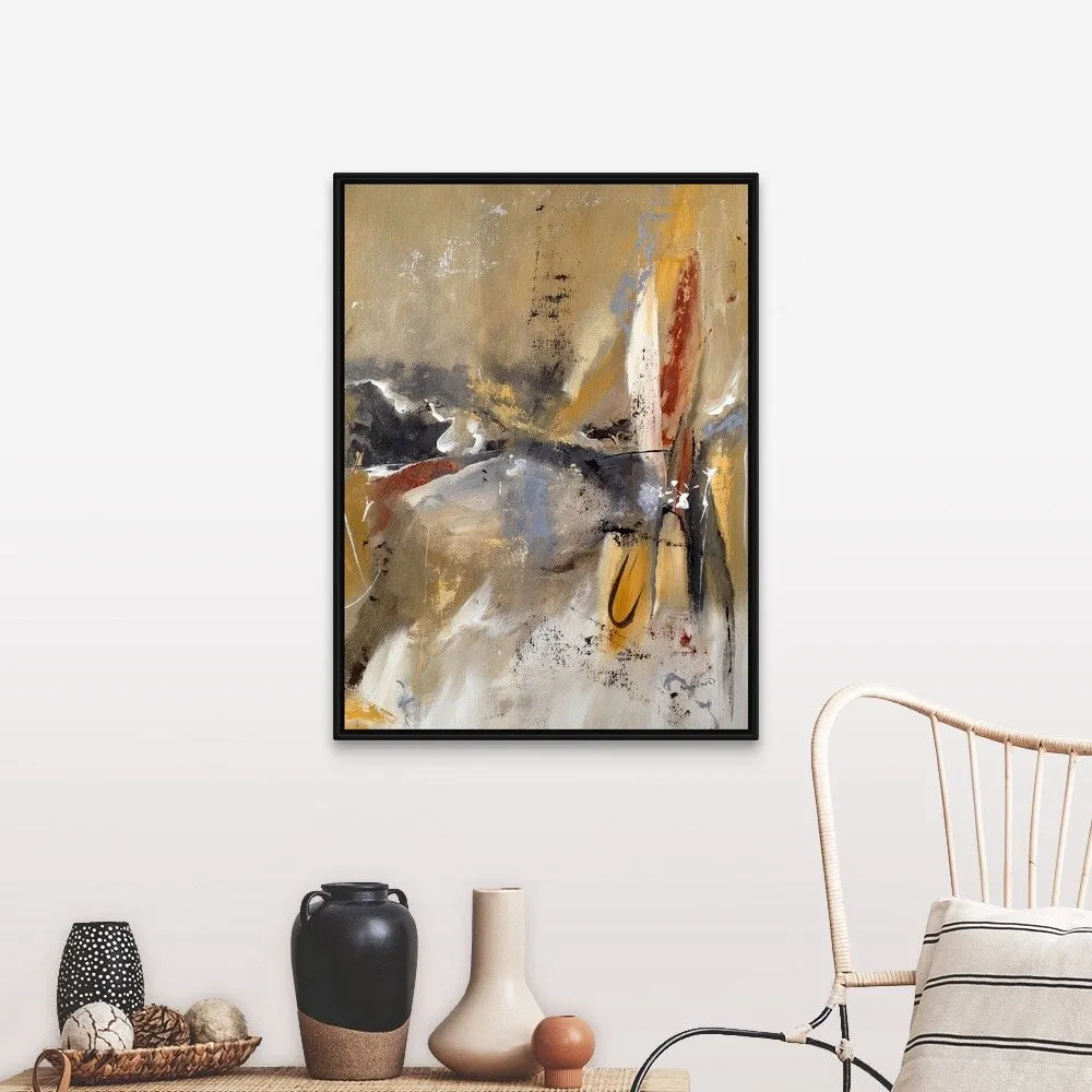 "Breakthrough II" Black Float Frame Canvas Art